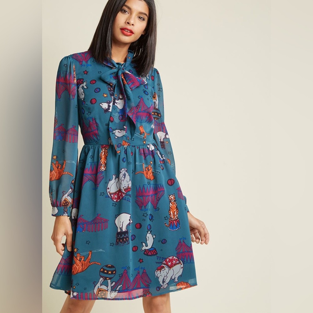Circus Print ModCloth dress